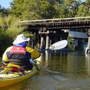 Dora Canal;Bridge;Paddler.