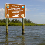 Pelican Island NWR;Waterway Signs.