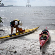 Philippe Park; Launching Kayaks