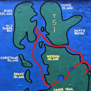 Weedon;Canoe Trail;Map