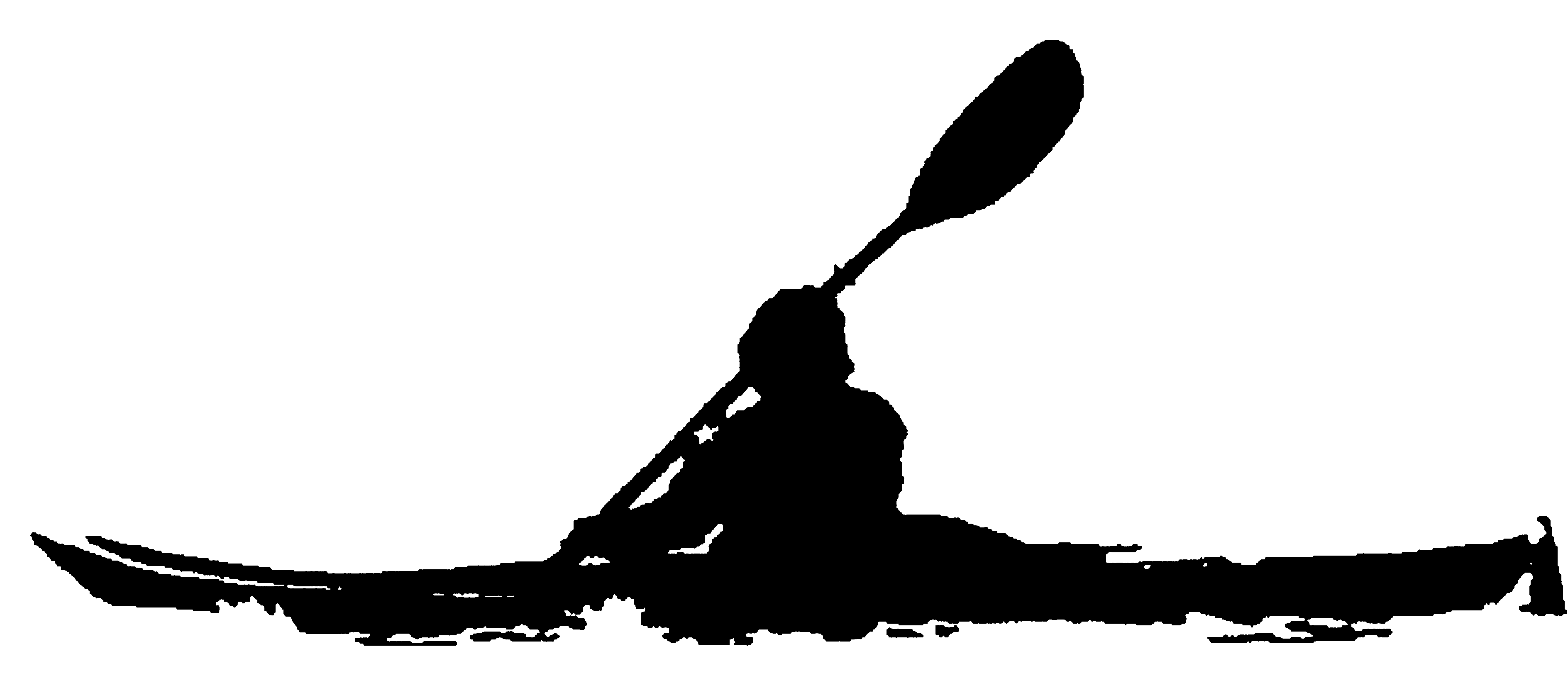 kayak clipart black and white - photo #1